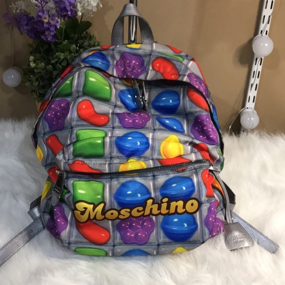Moschino Nylon Candy Crush Backpack - Picture 5 of 16